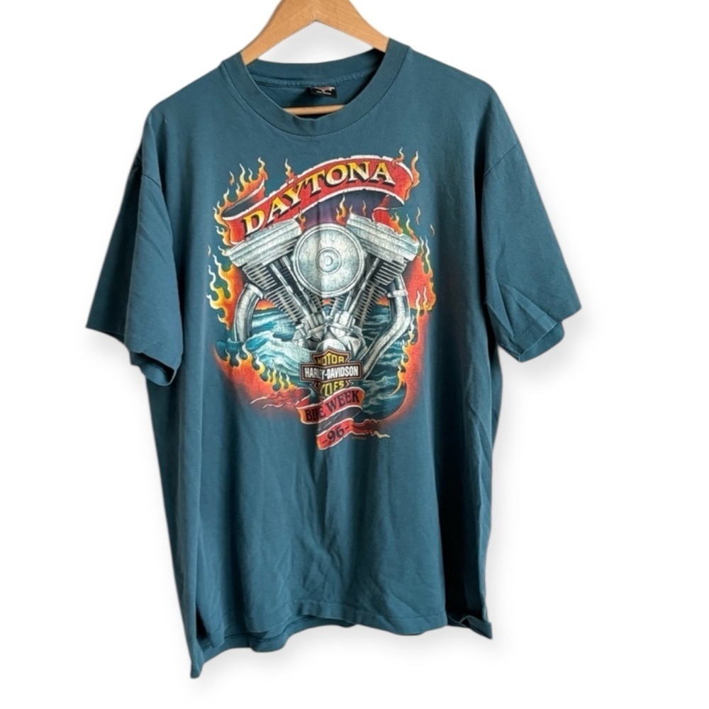Vintage 90's Harley Davidson Daytona Bike Week T Shirt XL